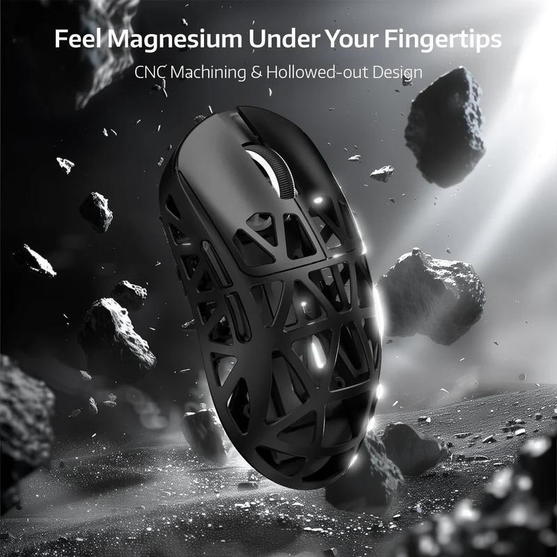 Миша бездротова магнієва Attack Shark R2 PixArt PAW3950 Black - фото 3 Миша бездротова магнієва Attack Shark R2 PixArt PAW3950 Black - фото 3