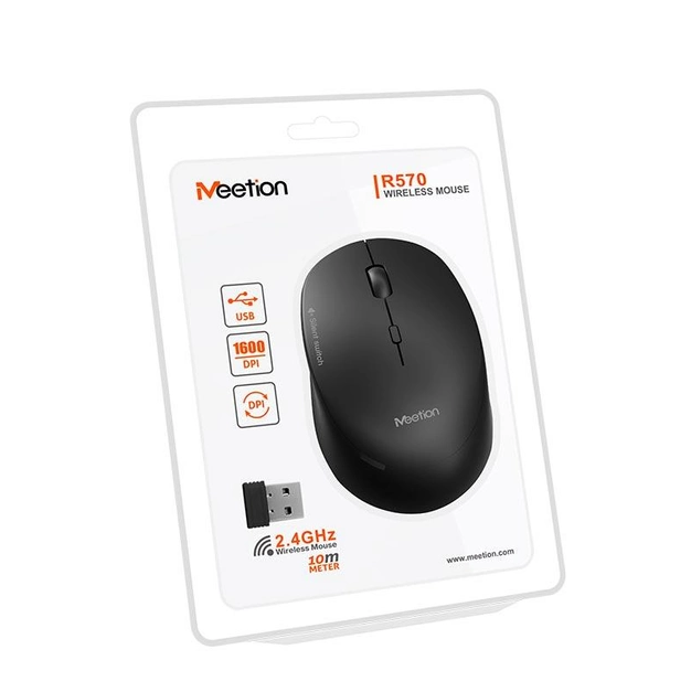 Мышь MeeTion Wireless 2,4 G MT-R570 Black (574178)