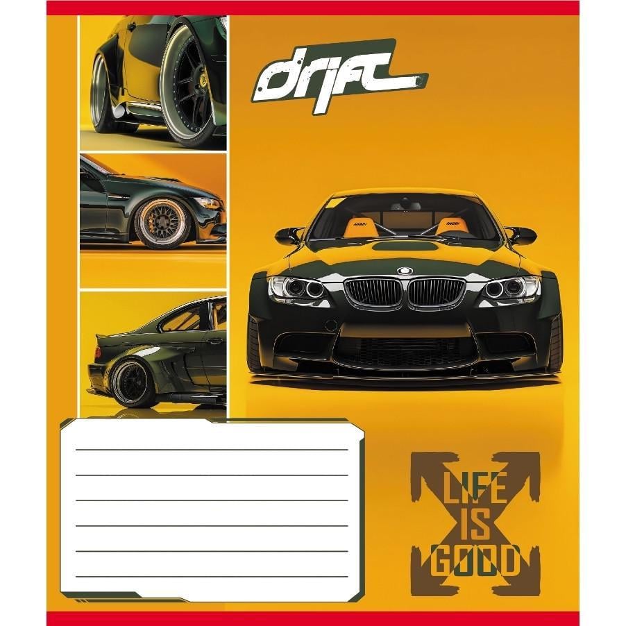 Шкільний зошит Дріфт 024-550368K-4 в клітинку 24 аркуші (RLT55290)