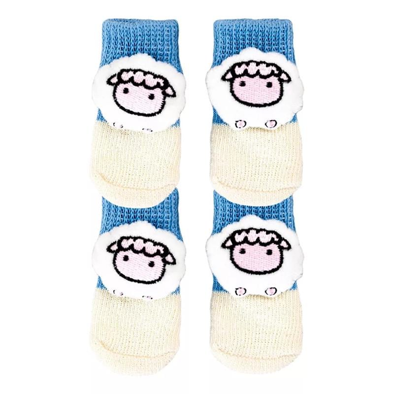 Носки для собак Lesko 2305CGSL1479 Овца с нескользкими накладками S (25714045)