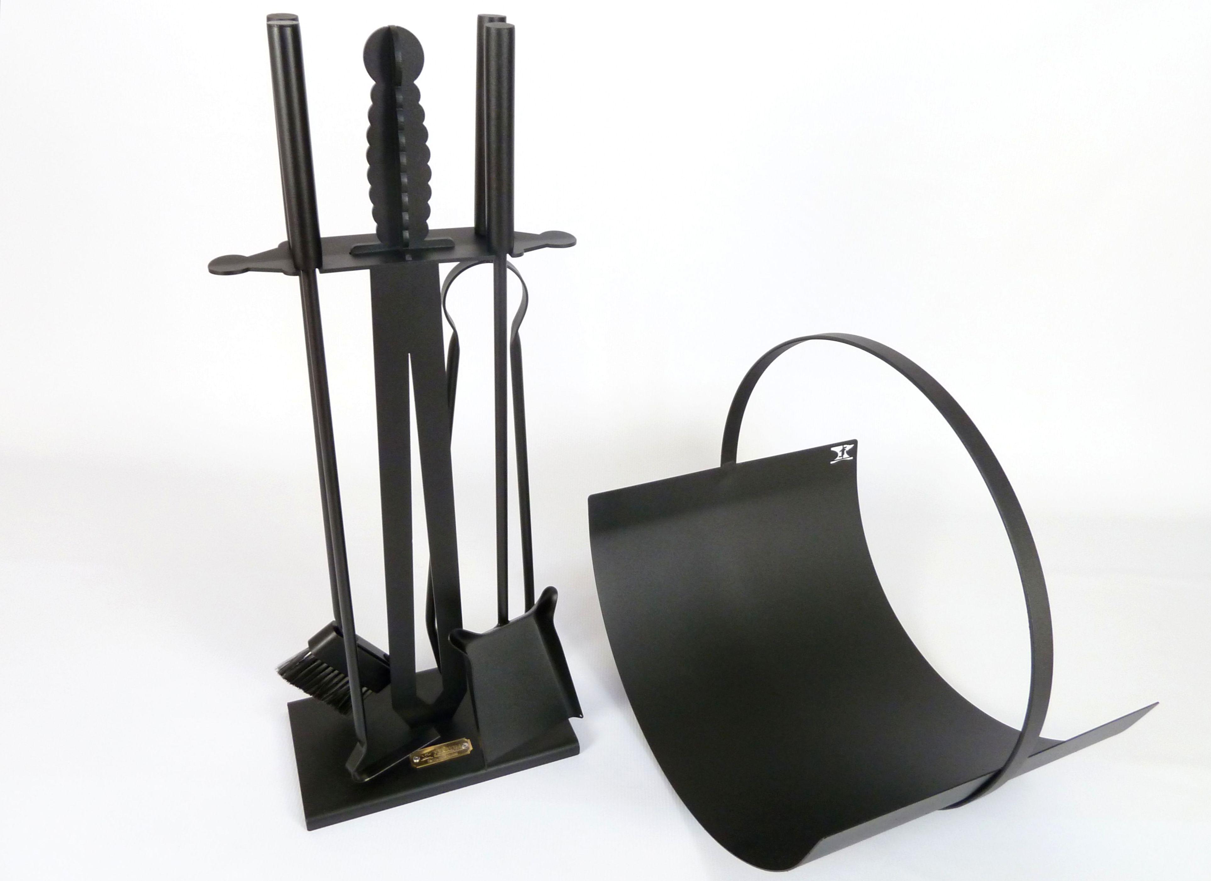 Каминный набор Экскалибур М и корзина для дров Факел (831)