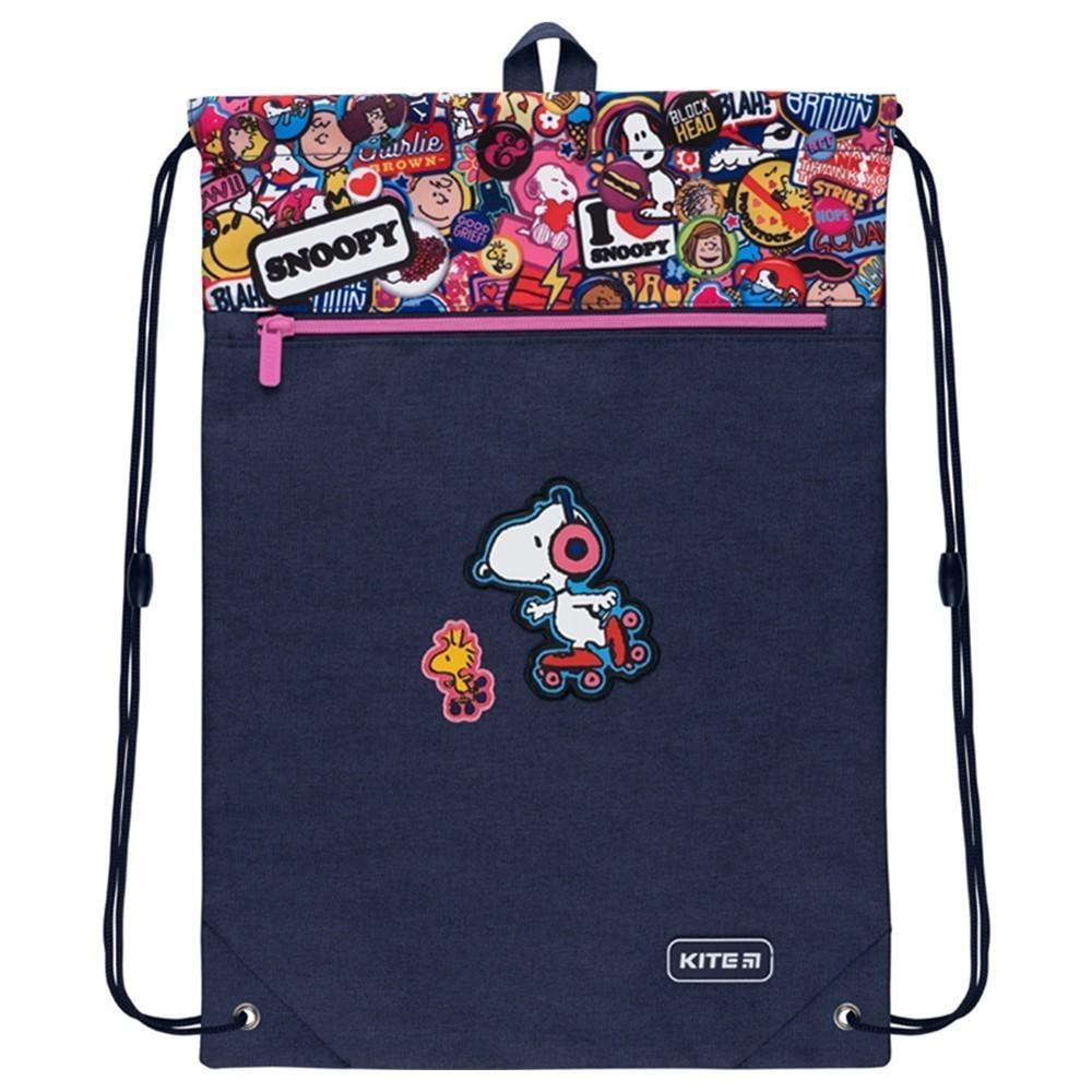 Сумка для обуви с карманом KITE Education Snoopy (SN22-601M-1)