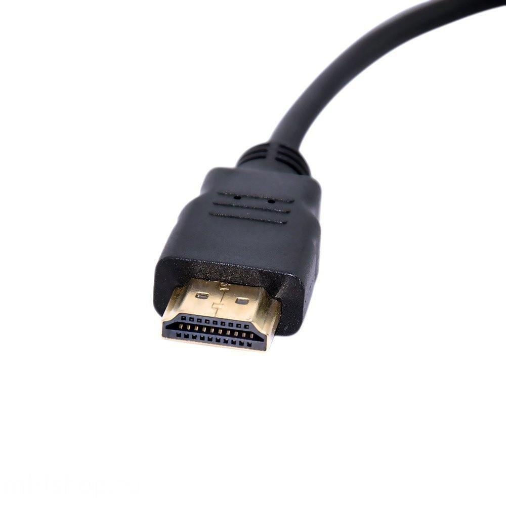 Адаптер-конвертер видео/аудио HDMI-VGA Rias 1080P Black (3_6469) - фото 4