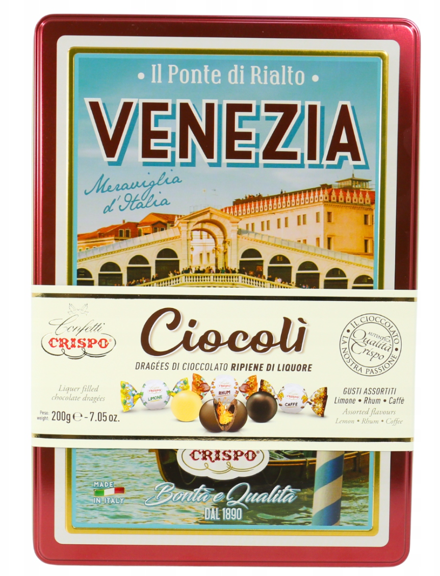 Цукерки шоколадні Crispo Ciocolì Gusti Venezia Assortiti 200 г (2566164529) Цукерки шоколадні Crispo Ciocolì Gusti Venezia Assortiti 200 г (2566164529)