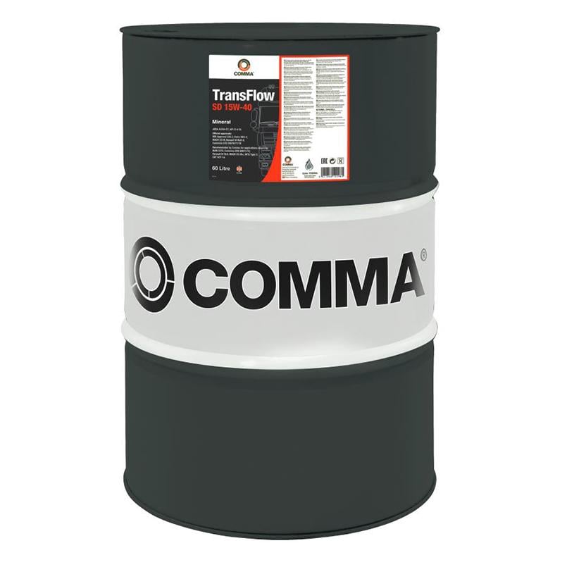 Моторне масло COMMA TRANSFLOW SD 15W-40 60 л (TFSD60L) Моторне масло COMMA TRANSFLOW SD 15W-40 60 л (TFSD60L)