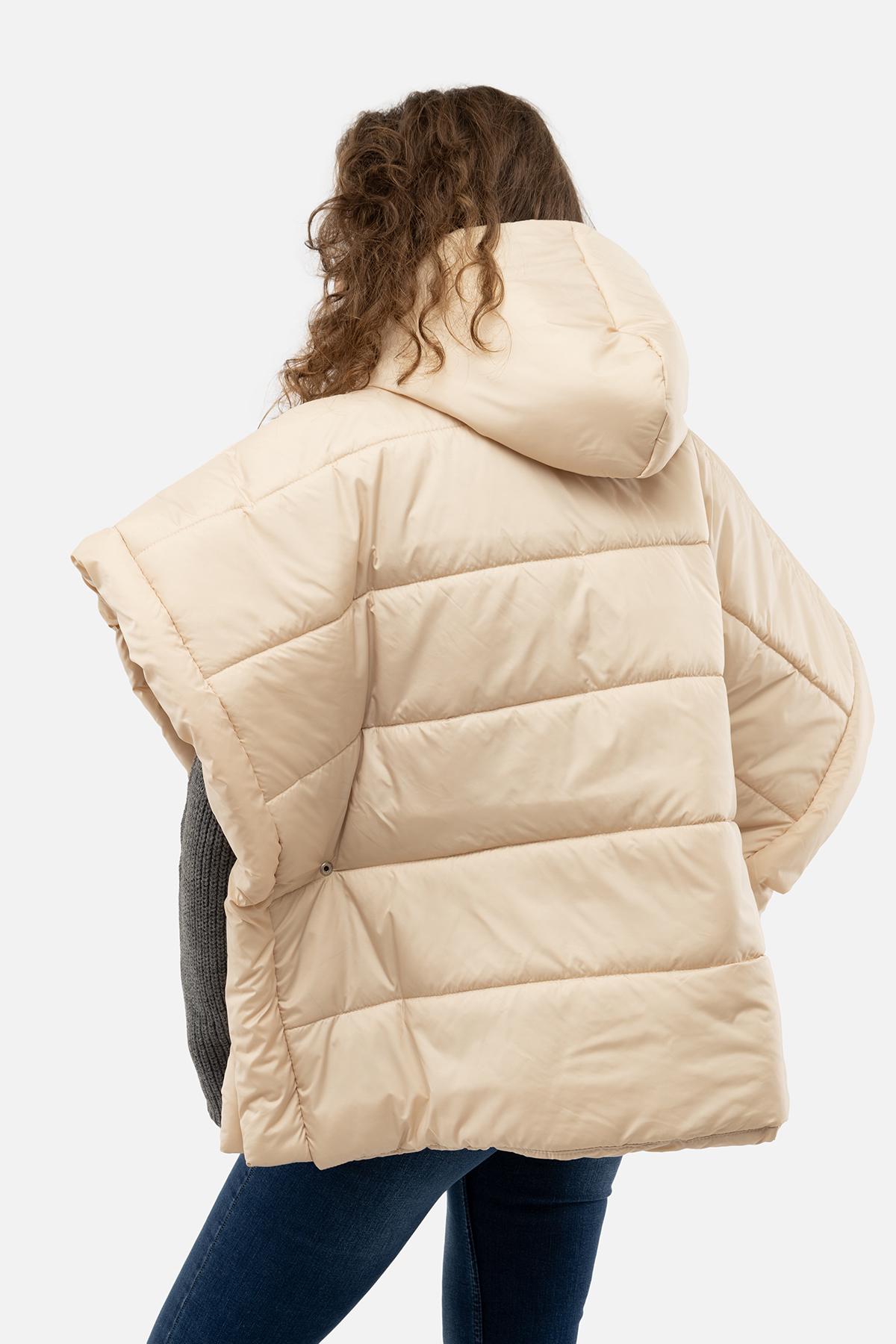 Куртка женская Бежевый р. 48 (SKT000946152) - фото 4 Куртка женская Бежевый р. 48 (SKT000946152) - фото 4