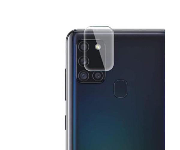 Противоударная гидрогелевая пленка Hydrogel Film для Samsung Galaxy A21s на камеру 3 шт, Transparent