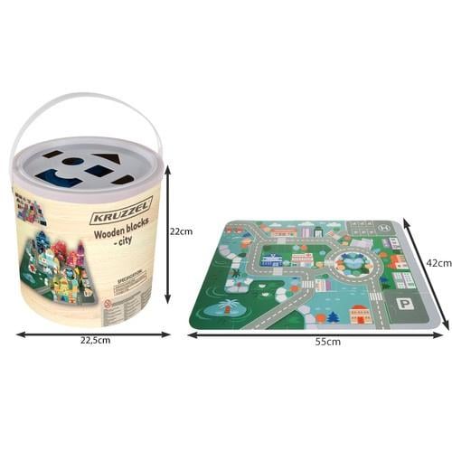Конструктор дерев'яний Kruzzel 19159 100 ел. (27711519) - фото 3
