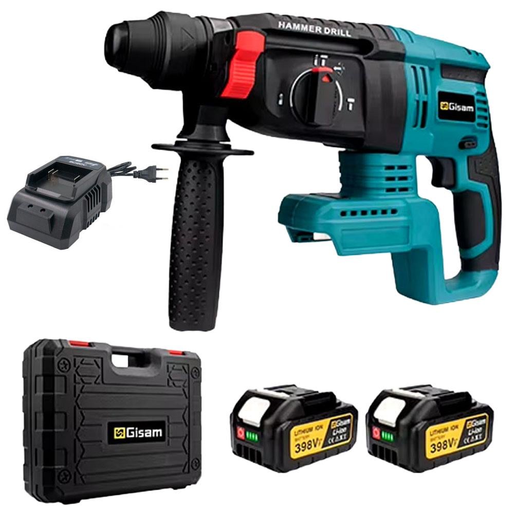 Перфоратор акумуляторний ударний безщітковий 2,5 Дж 3 режими роботи 2 акумулятори в комплекті (09026)