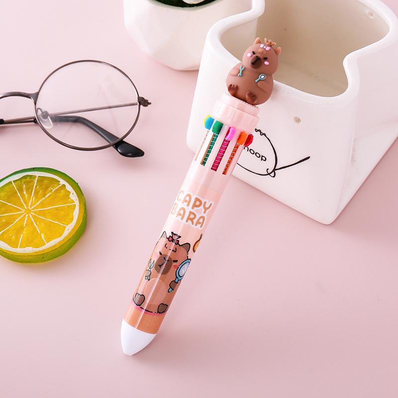 Ручка різнокольорова кулькова Capybara 15 см - фото 2 Ручка різнокольорова кулькова Capybara 15 см - фото 2