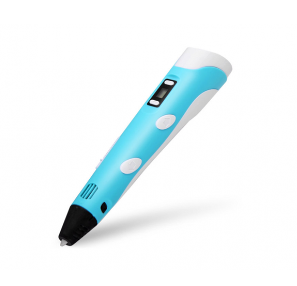 3D-ручка с LCD экраном/трафаретом/пластиком 9 м Голубой (23158053) 3D-ручка с LCD экраном/трафаретом/пластиком 9 м Голубой (23158053)