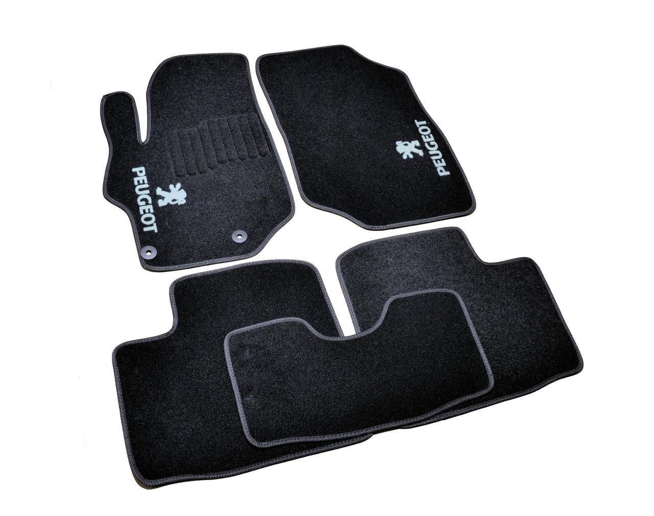 Килимки в салон ворсові для Peugeot 301 2012- 5 шт.Чорний (1398312955)