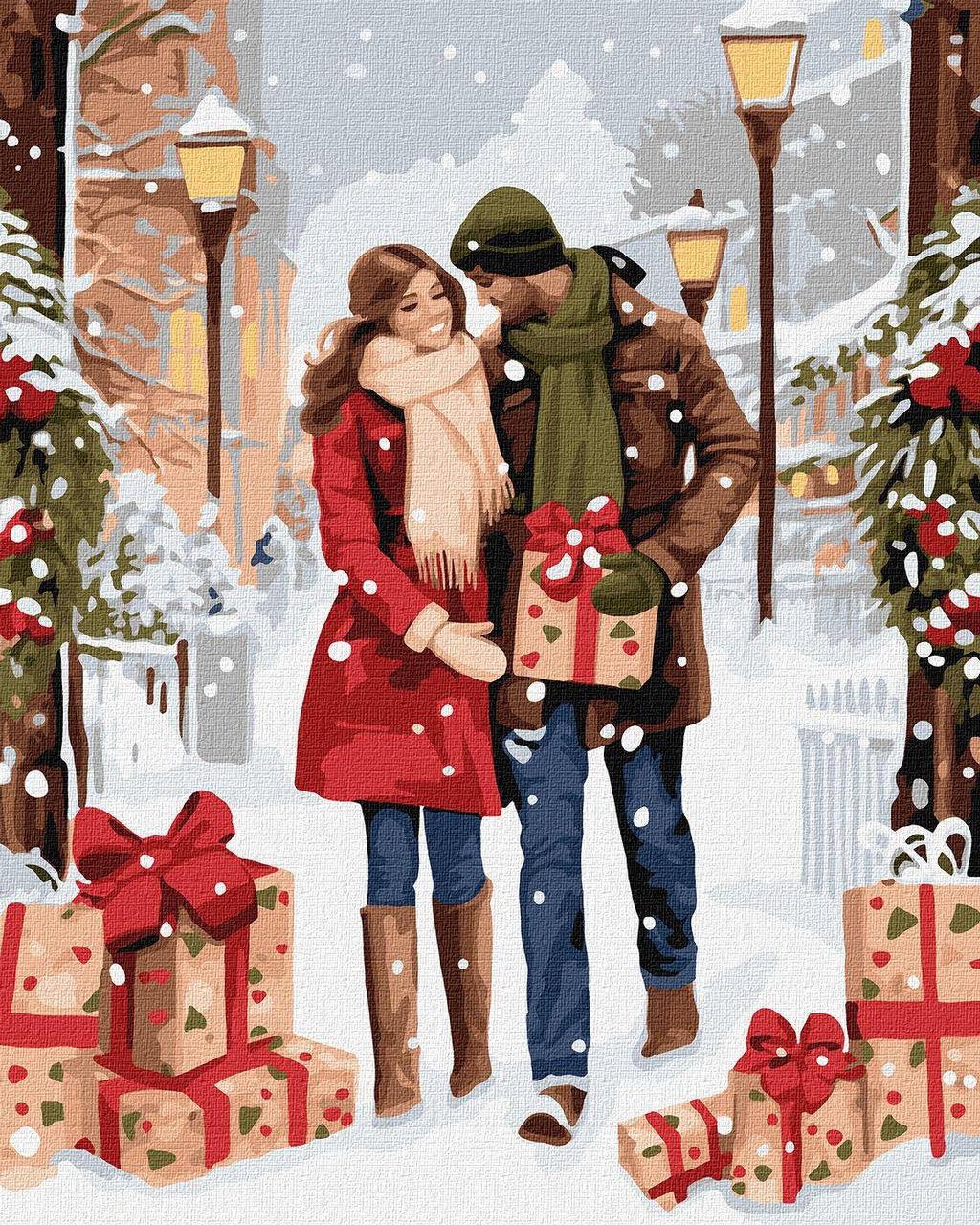 Картина за номерами Ideyka Обмін подарунками 40х50 см (2823965391)