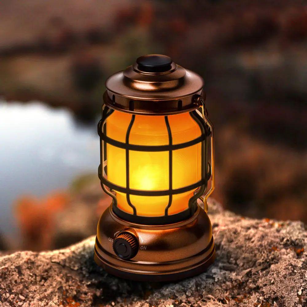 Фонарь кемпинговый от солнечной батареи и 6 светодиодов 12,5x8x8 см G88 1200 мА 5 В 1А USB (opt-14637)