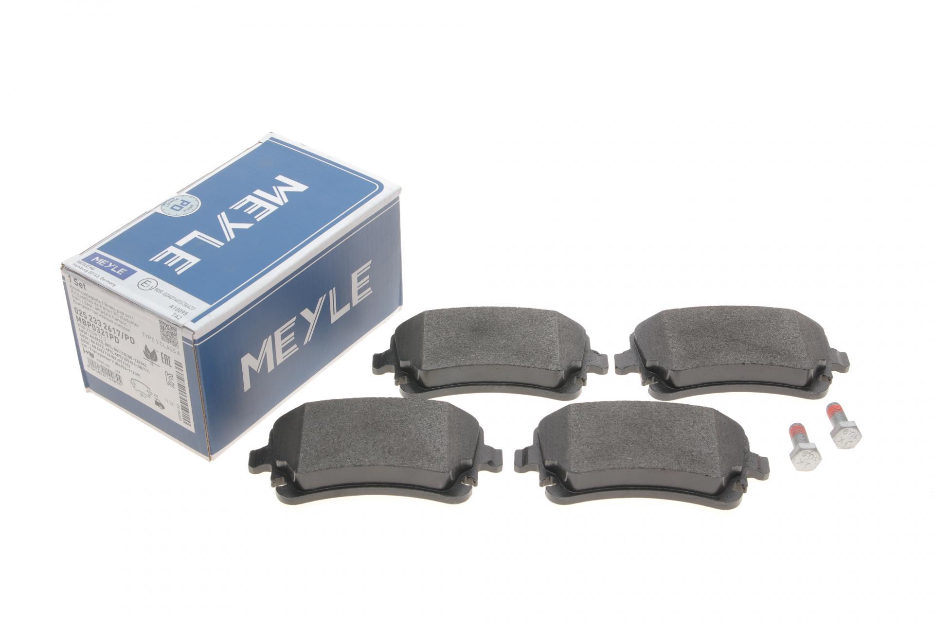 Колодки тормозные задние Meyle для VW T5 03- Lucas Platinum (025 233 2617/PD)