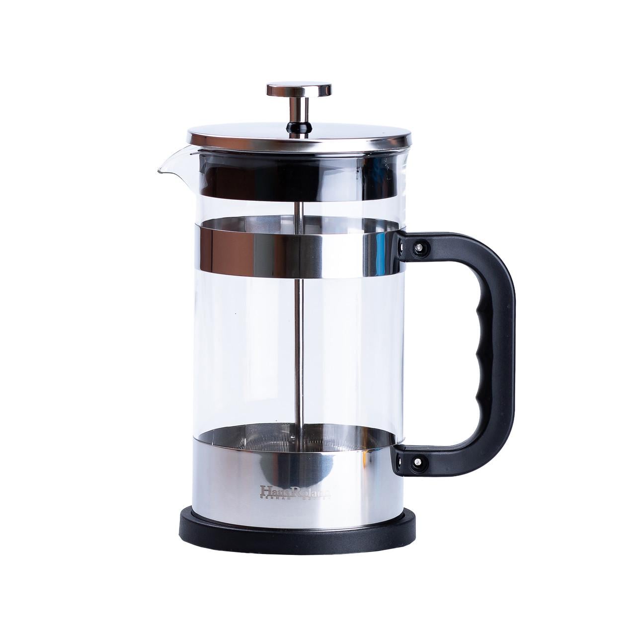 Заварник для чаю із френч пресом скляний 1 л (4304)