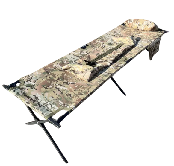 Раскладушка усиленная Aforce тип НАТО XL с чехлом/карманом/подушкой Мультикам (2422469396)