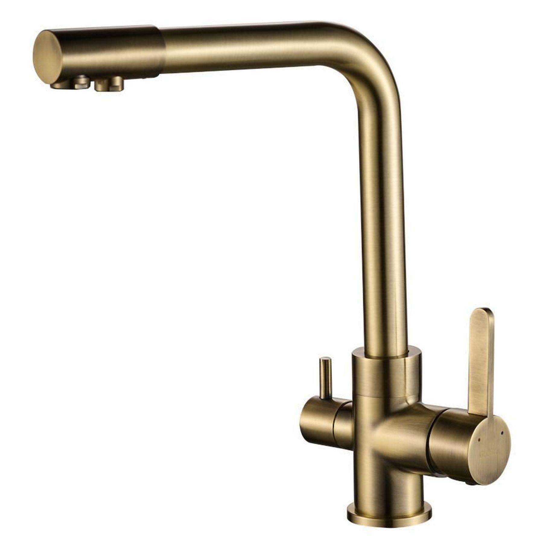 Смеситель для кухни Globus Lux Lazer GLLR-0444-9-Bronze под осмос (000019241)