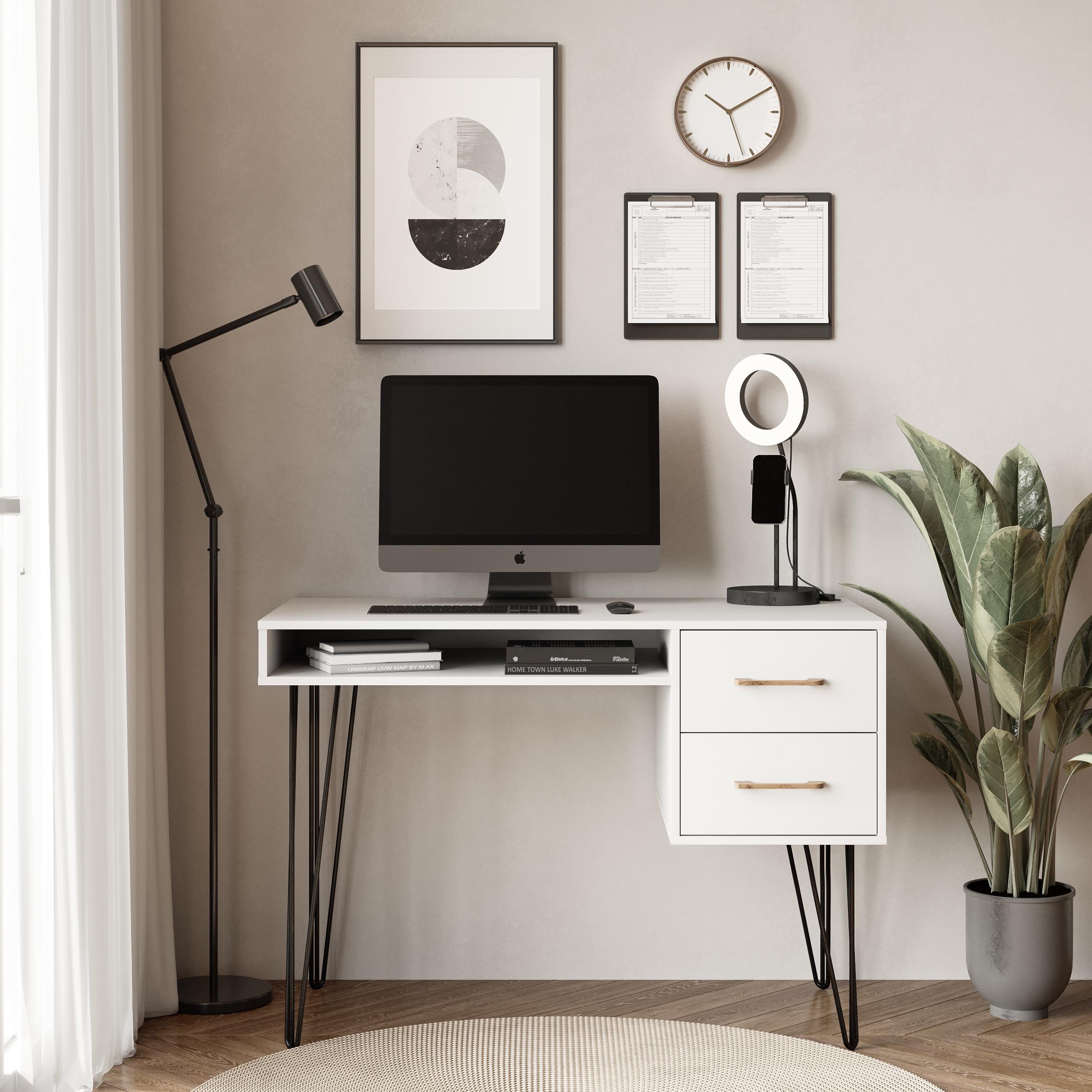 Стіл письмовий Loft-2 1200х598х750 мм Білий (Арт.232) - фото 2