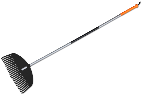 Грабли Bradas пластиковые 23 зубца стальной черенок (TQ-G23TS)