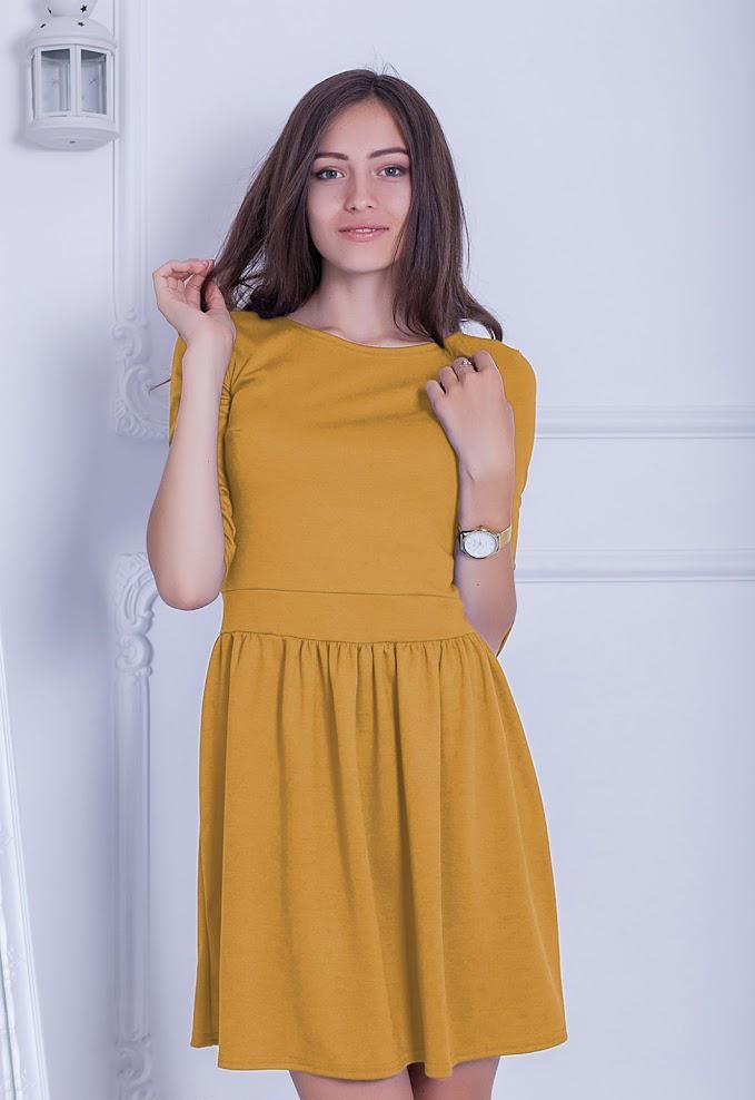 Платье женское Podium Avicen 13416-MUSTARD L Горчичный