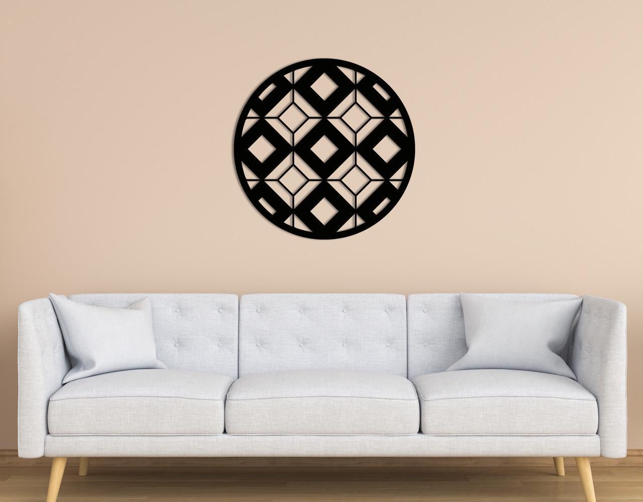 Декоративное панно на стену Upwood Decor Circle-056 25 40х40 см Black (1579794149)