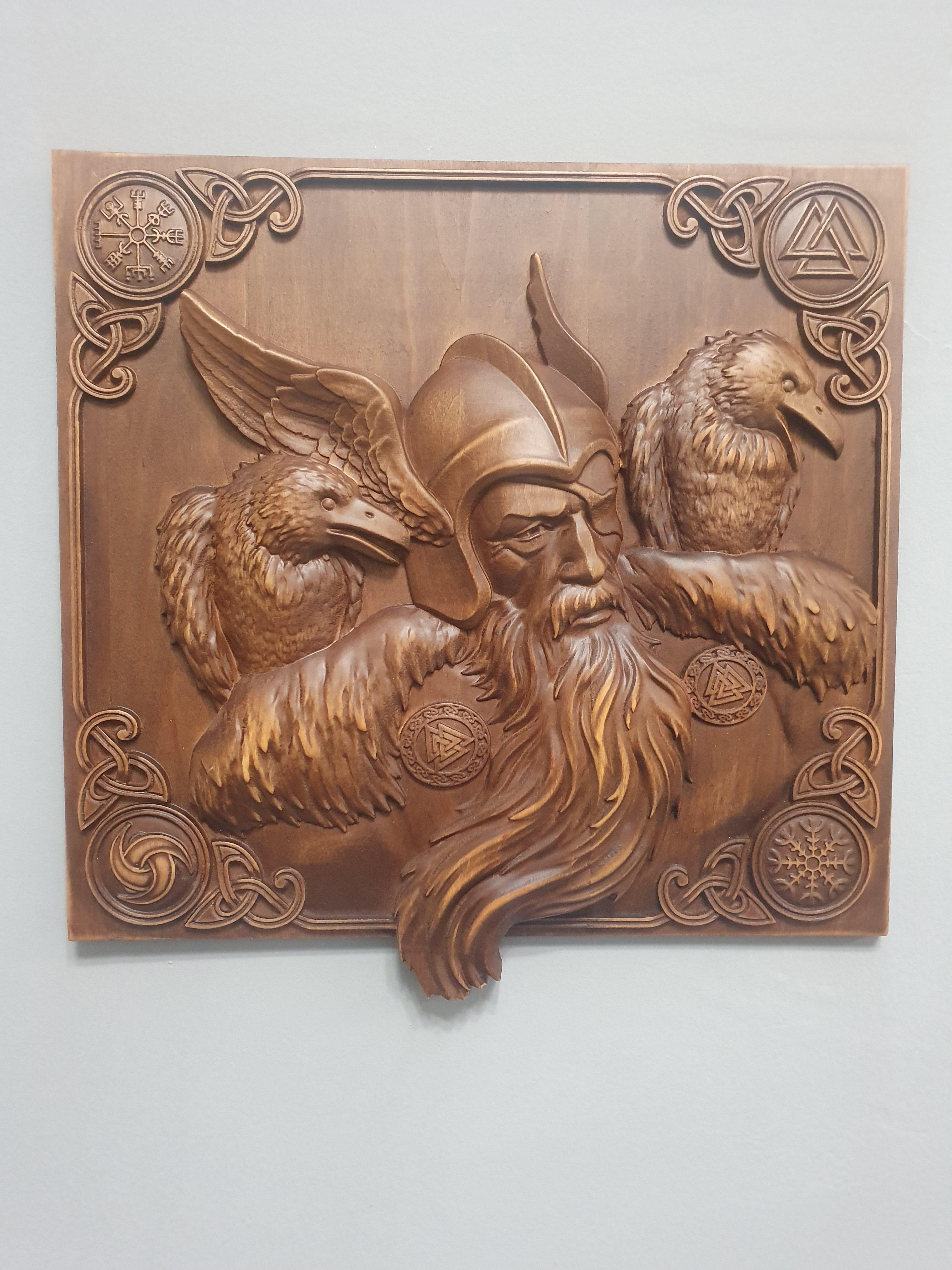 Панно настенное Один скандинавский бог (3928)