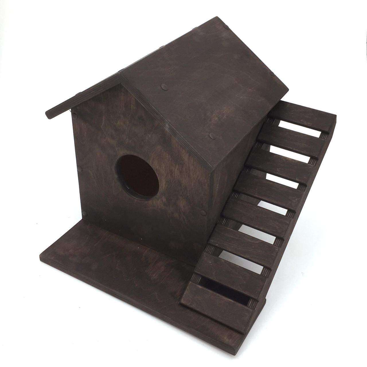 Будиночок для білок з дерева Мигдаль 40 Мокко (ДДБ-400310) - фото 6 Будиночок для білок з дерева Мигдаль 40 Мокко (ДДБ-400310) - фото 6