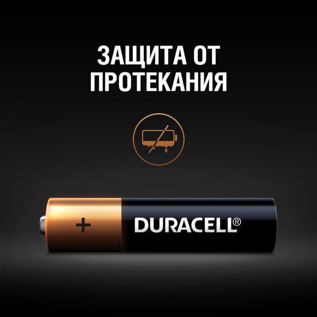 Батарейки лужні Duracell AAA LR03 MN2400 Basic 2 шт. - фото 4