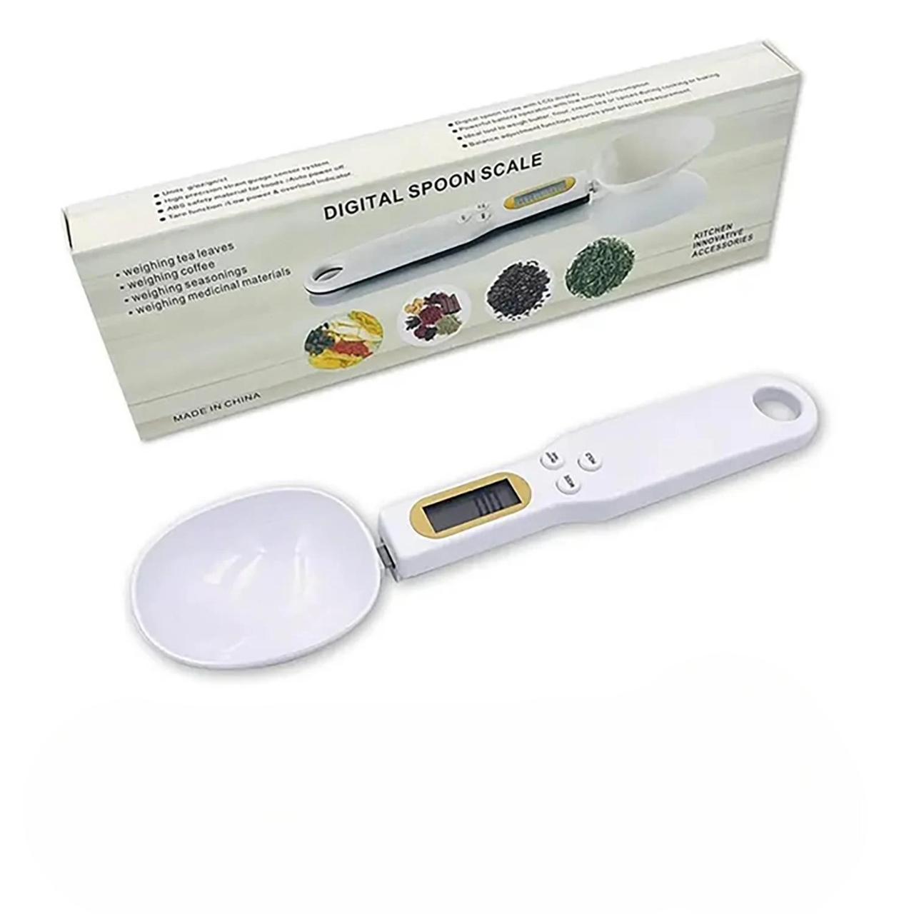 Ложка веса кухонная A-PLUS цифровая разумная 0.1-500 г с ЖК-дисплеем с точностью 0,1 г (87393)