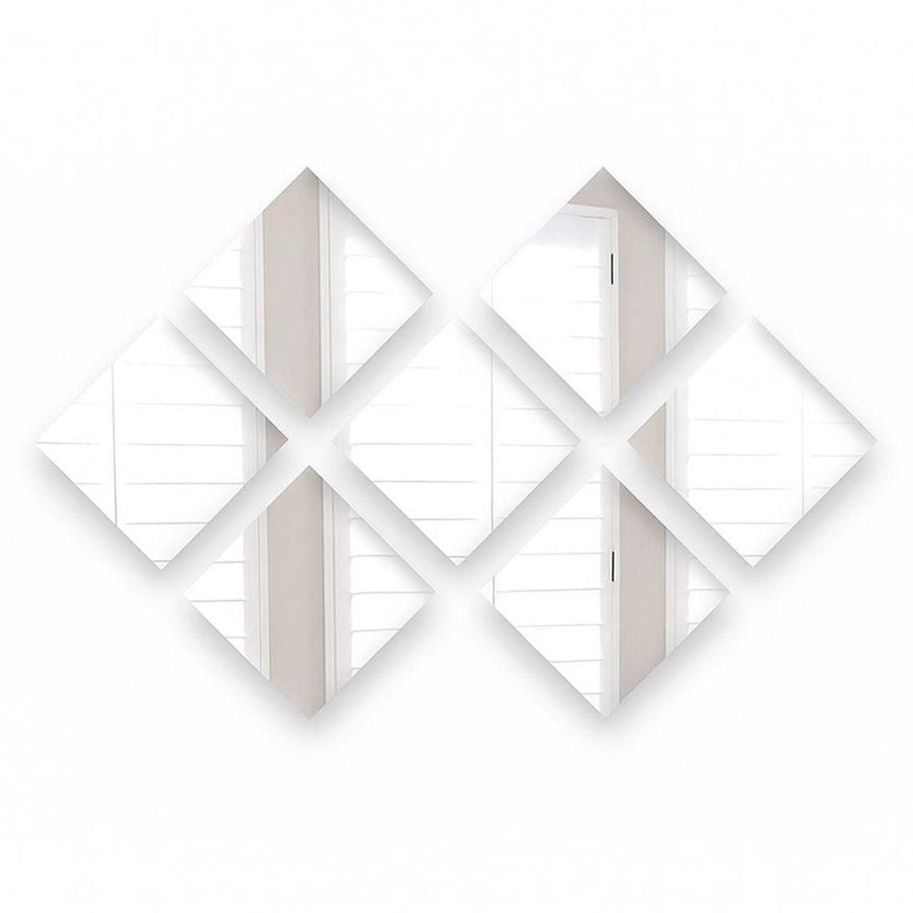 Декоративные зеркальные элементы для декора 15х15 см 7 шт. (1f33e52a)