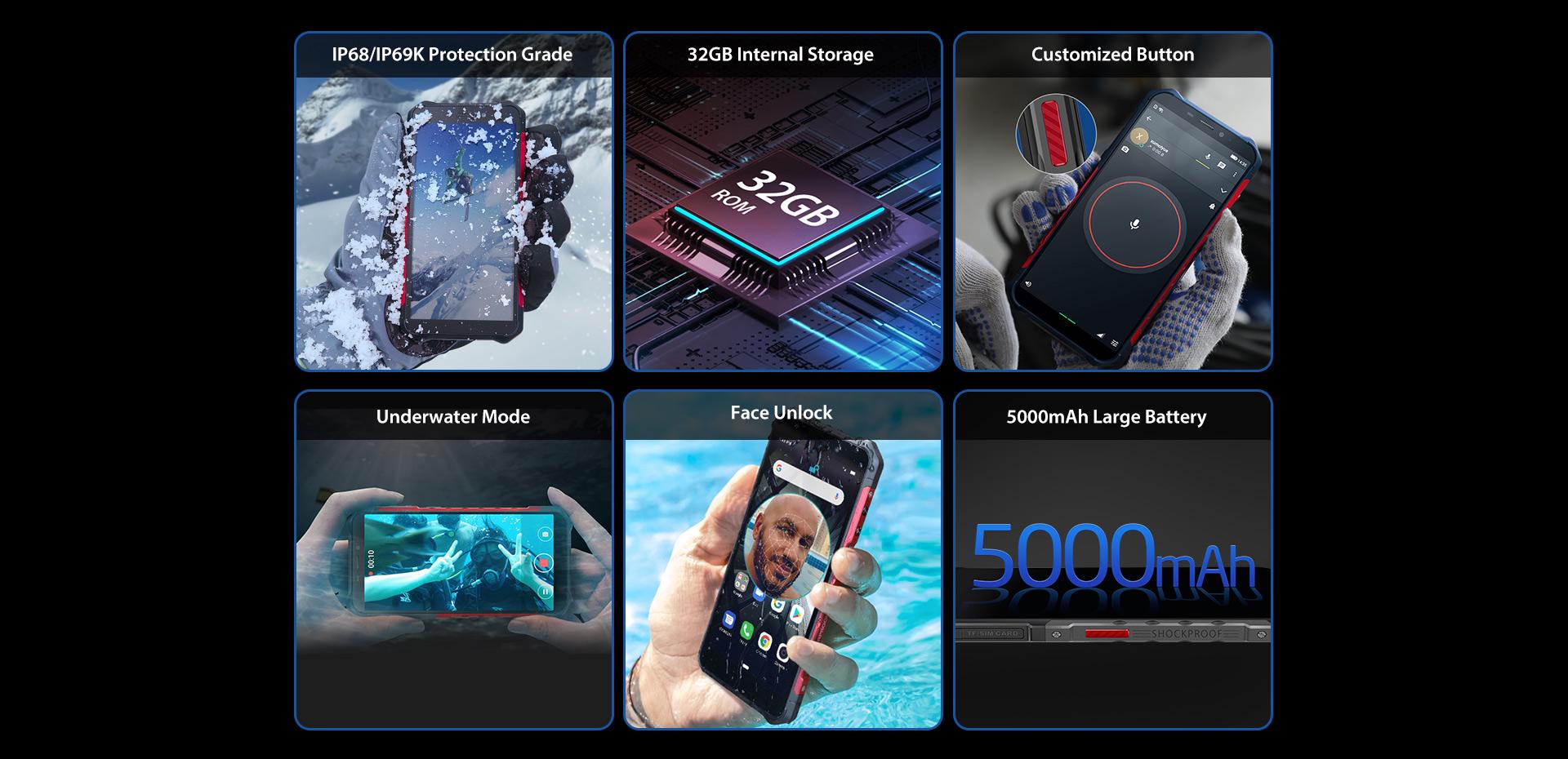 Смартфон Ulefone Armor X3 2/32GB Red - фото 8