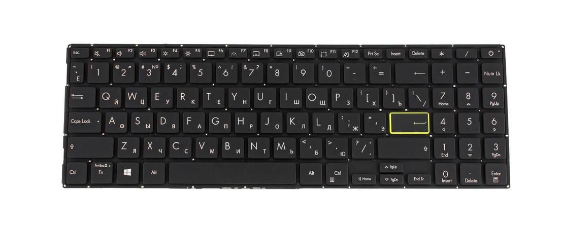 Клавиатура для ноутбука Asus K513FF с подсветкой клавиш (0KNB0-563KRU00)