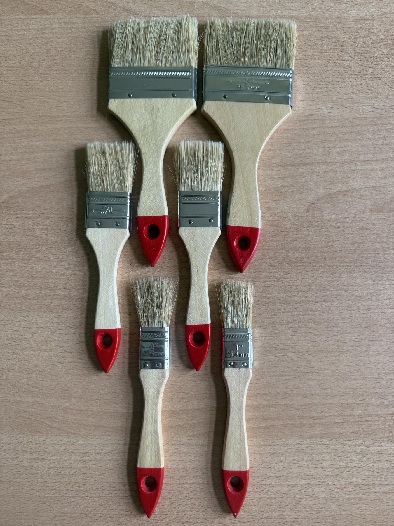 Пензлі малярні 2 набори 6 шт. 3" 76,2 мм 2 шт./1,5" 38,1 мм 2 шт./1" 25,4 мм 2 шт. (26666394) - фото 2 Пензлі малярні 2 набори 6 шт. 3" 76,2 мм 2 шт./1,5" 38,1 мм 2 шт./1" 25,4 мм 2 шт. (26666394) - фото 2