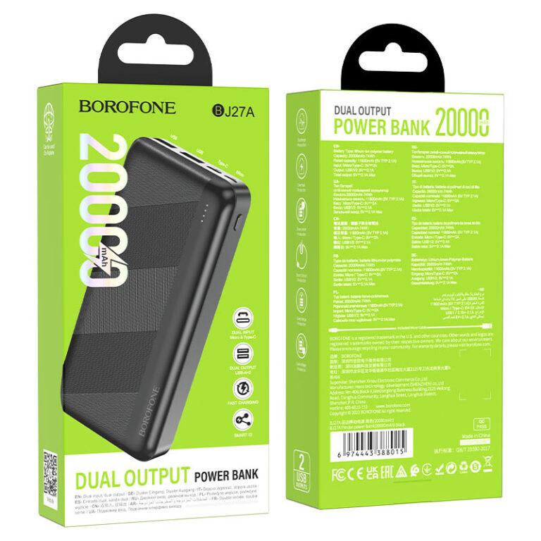 Повербанк Borofone BJ27A 20000 mAh - фото 3