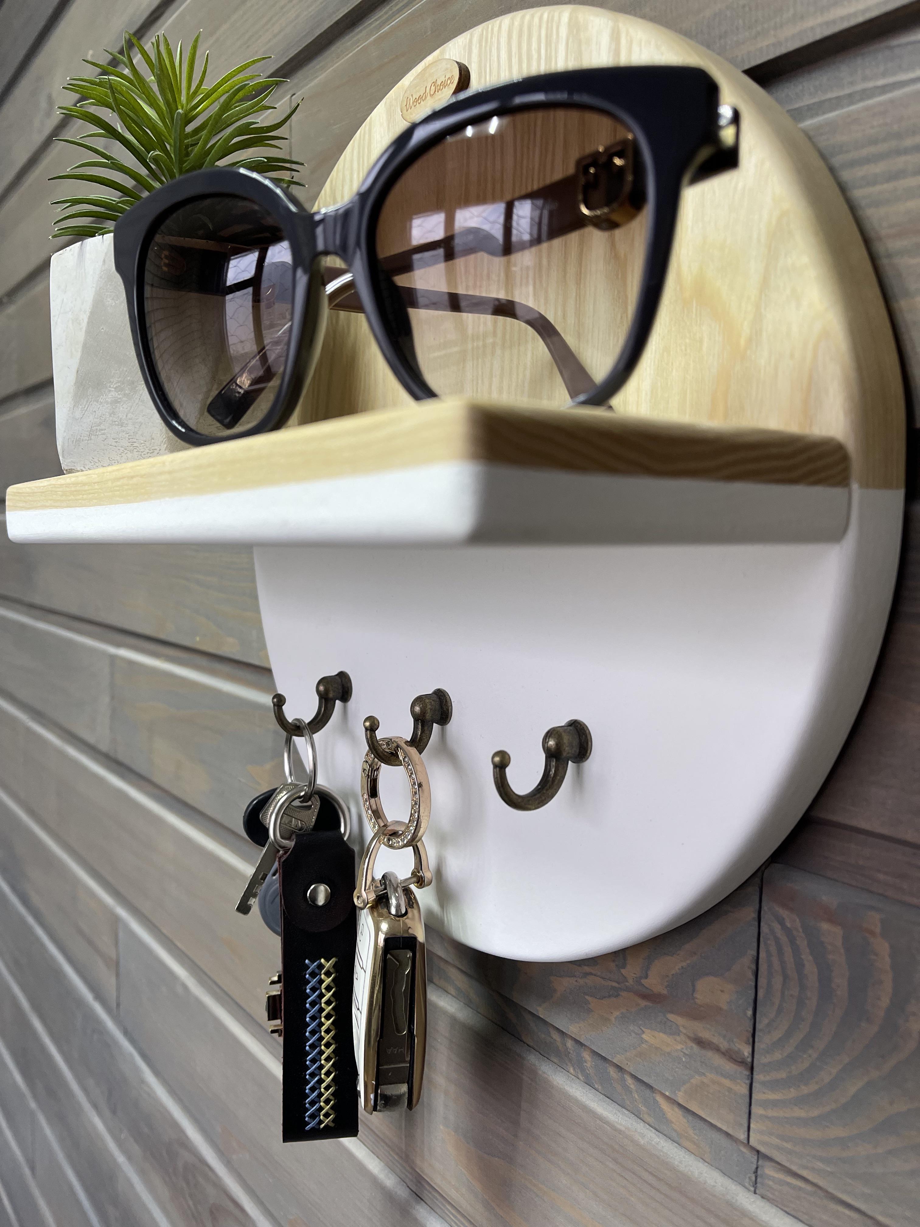 Ключница настенная из ясеня 25 см Белый - фото 3 Ключница настенная из ясеня 25 см Белый - фото 3