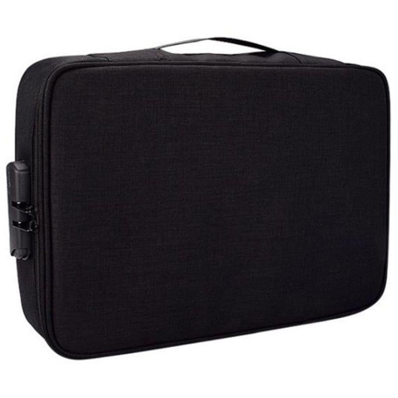 Тревел-кейс 7104 органайзер для документов с кодовым замком Black (26202728) Тревел-кейс 7104 органайзер для документов с кодовым замком Black (26202728)