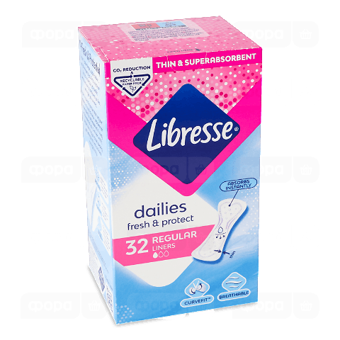 Прокладки щоденні Libresse Dailyfresh Normal Plus 32 шт.