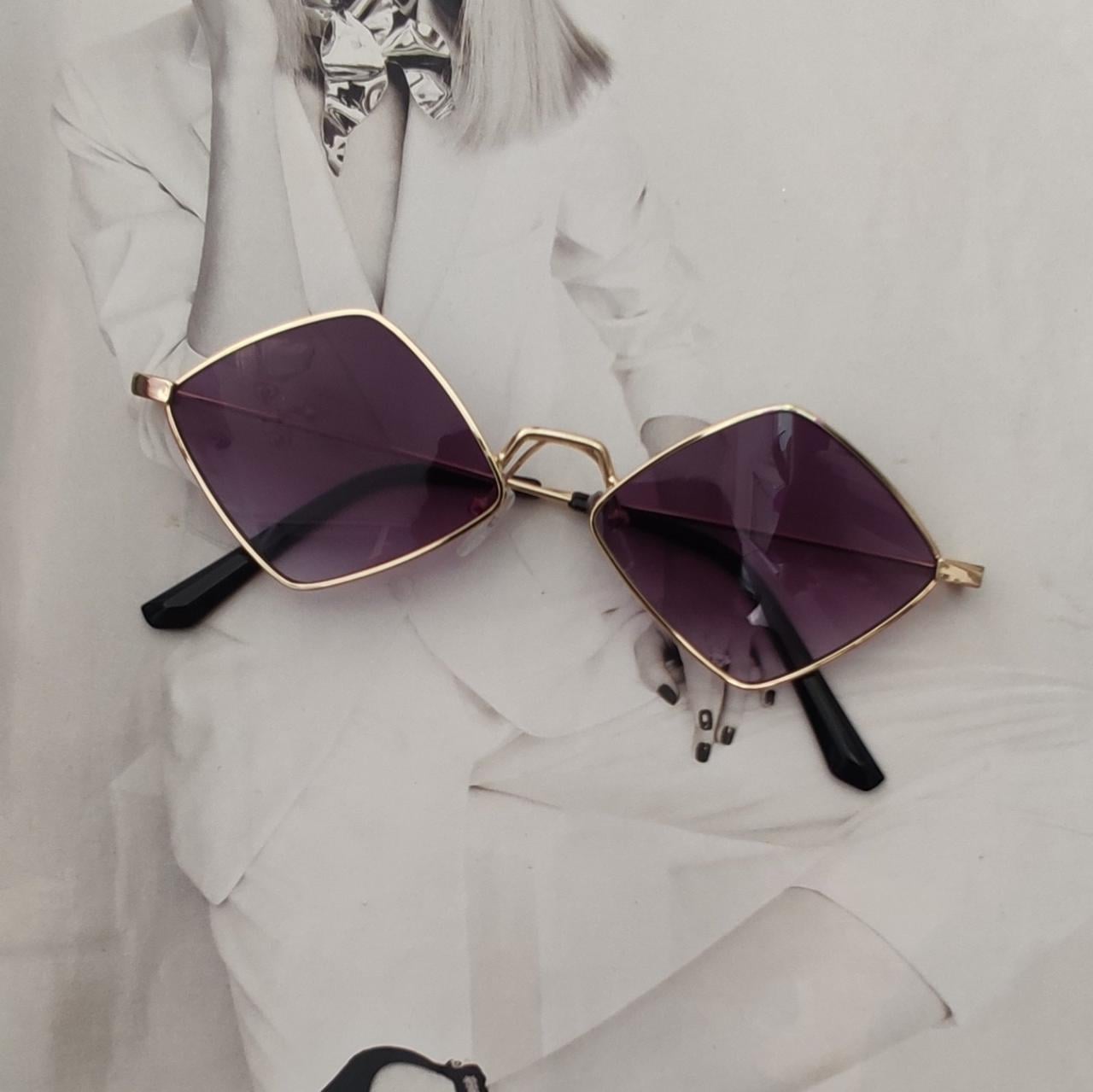 Очки ромбической формы Фиолетовый в золоте