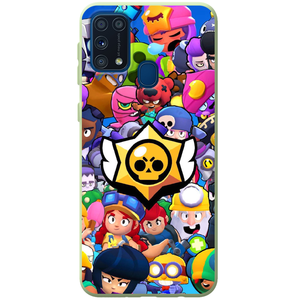 Чохол Boxface Samsung M315 Galaxy M31 Brawl Stars Зелений силікон (39091-up2389-41820)