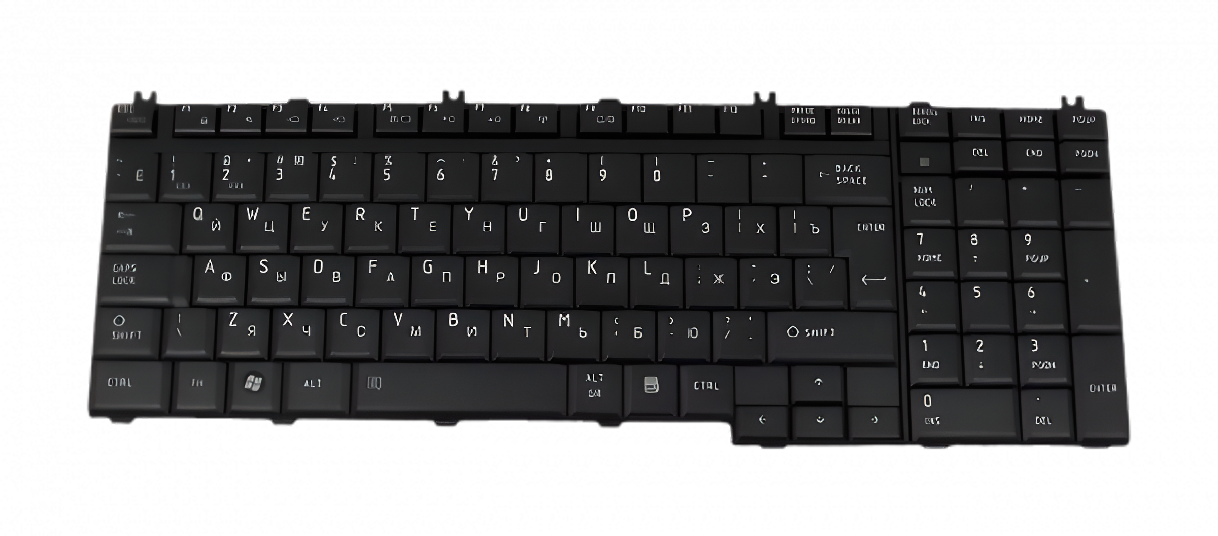 Клавіатура для ноутбука Toshiba Satellite С55 матова (9Z.N7TSV.80R)