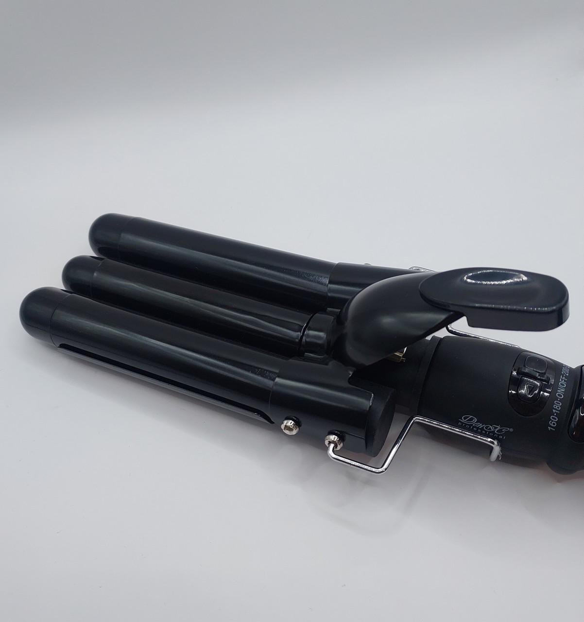 Плойка тристулка ДенІС professional титано-турмалінова d 25 мм (1453069961) - фото 5 Плойка тристулка ДенІС professional титано-турмалінова d 25 мм (1453069961) - фото 5