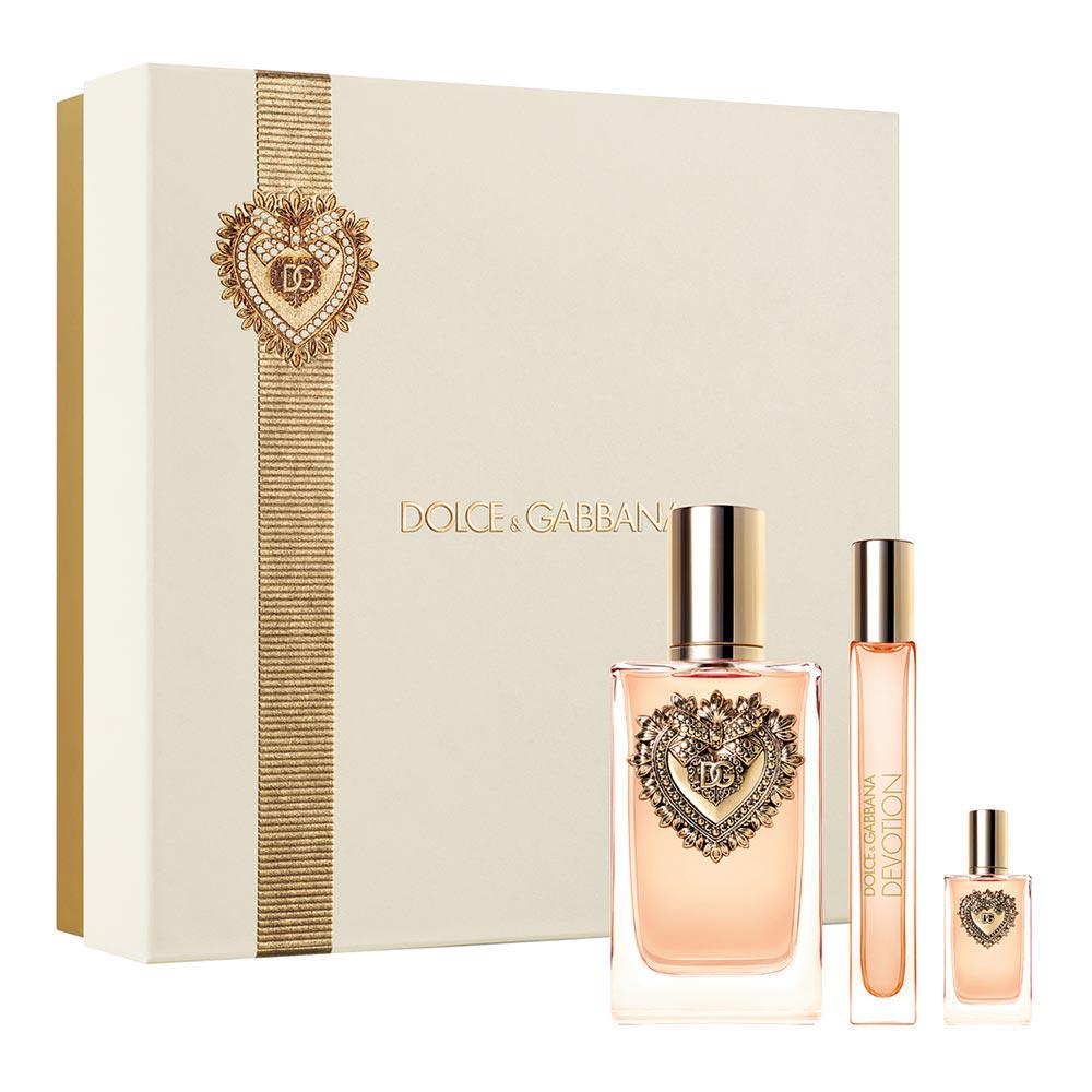 Подарочный набор для женщин Dolce&Gabbana Devotion парфюмированная вода 100 мл/мини 10 мл/мини без распылителя 5 мл (401916)