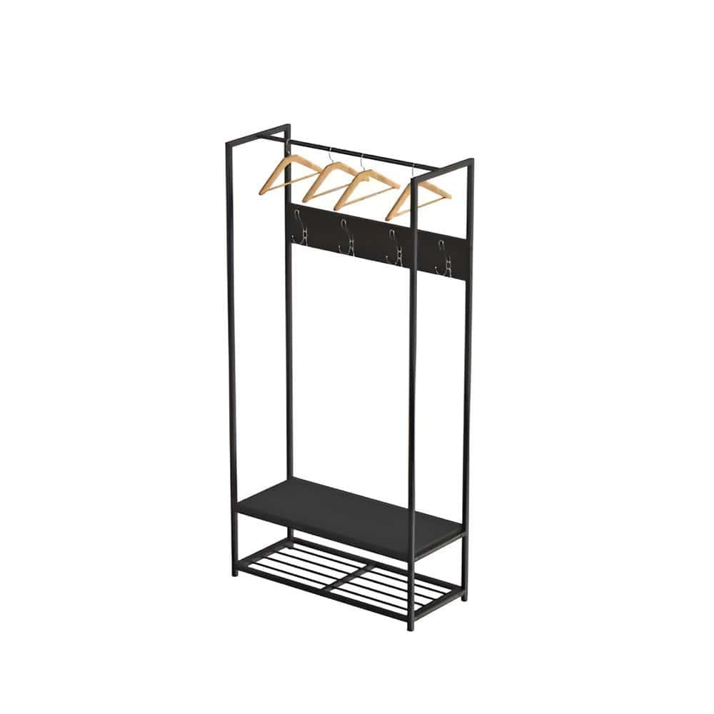 Вешалка модульная напольная Ferrum-decor Трелис 13 ДСП 16 мм 180x90x38 см Черный/Сосная Кембра (FRD-104330)