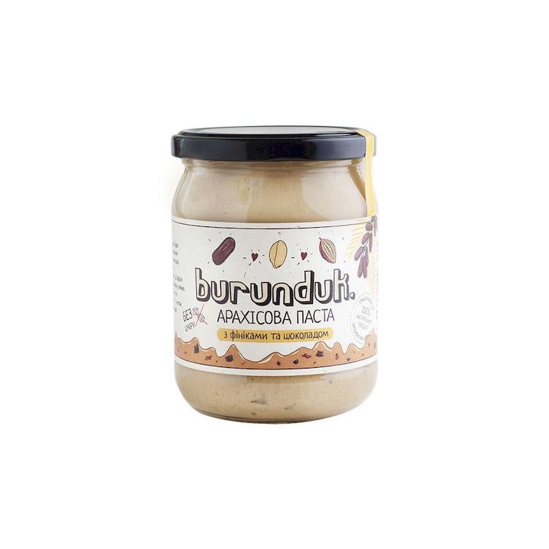 Арахисовая паста с финиками и шоколадом Бурундук 450 г (26085775)