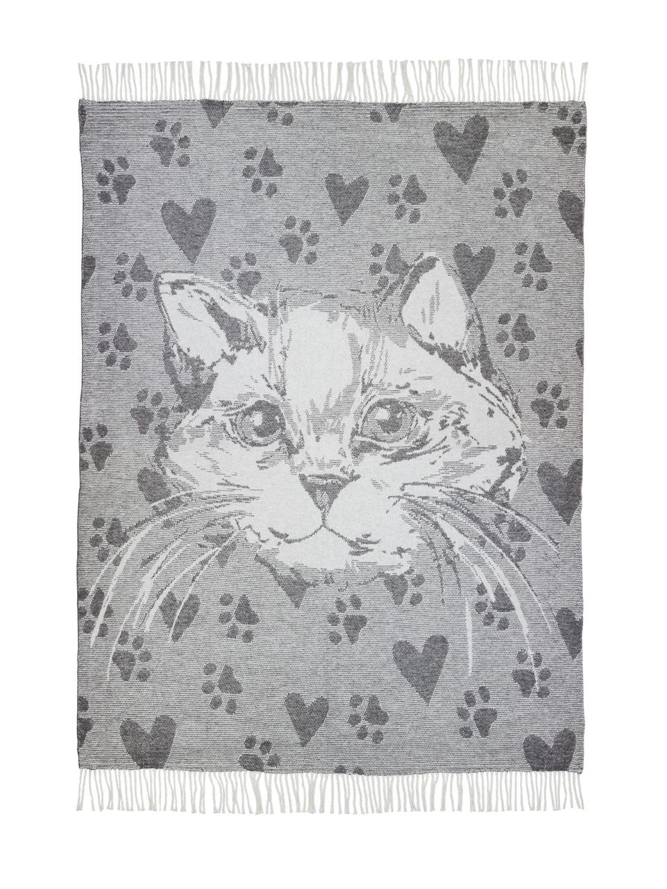 Плед шерстяной Love You Кот 140x200 см (4251) Плед шерстяной Love You Кот 140x200 см (4251)