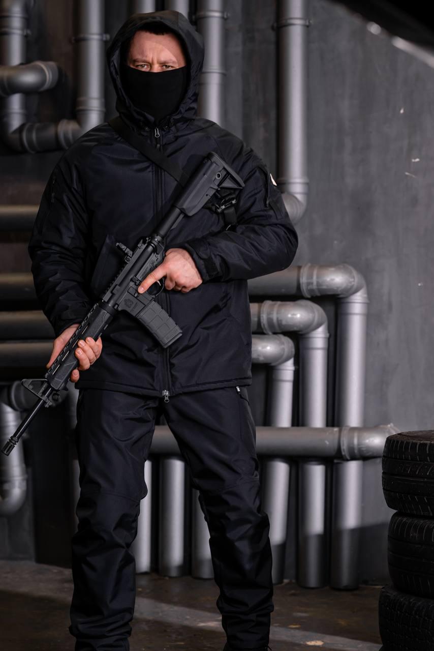 Куртка демісезонна SM «Воронове крило» S рип-стоп Чорний (9666916) - фото 2