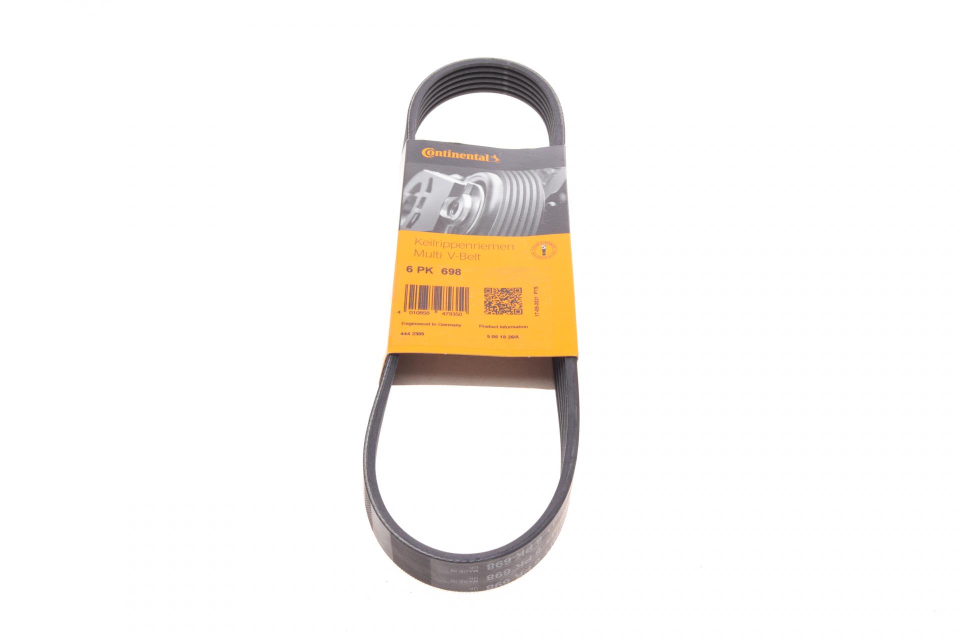 Ремінь генератора Continental Citroen Jumper 2.5TD/2.0 94-02 ALT (6PK698)