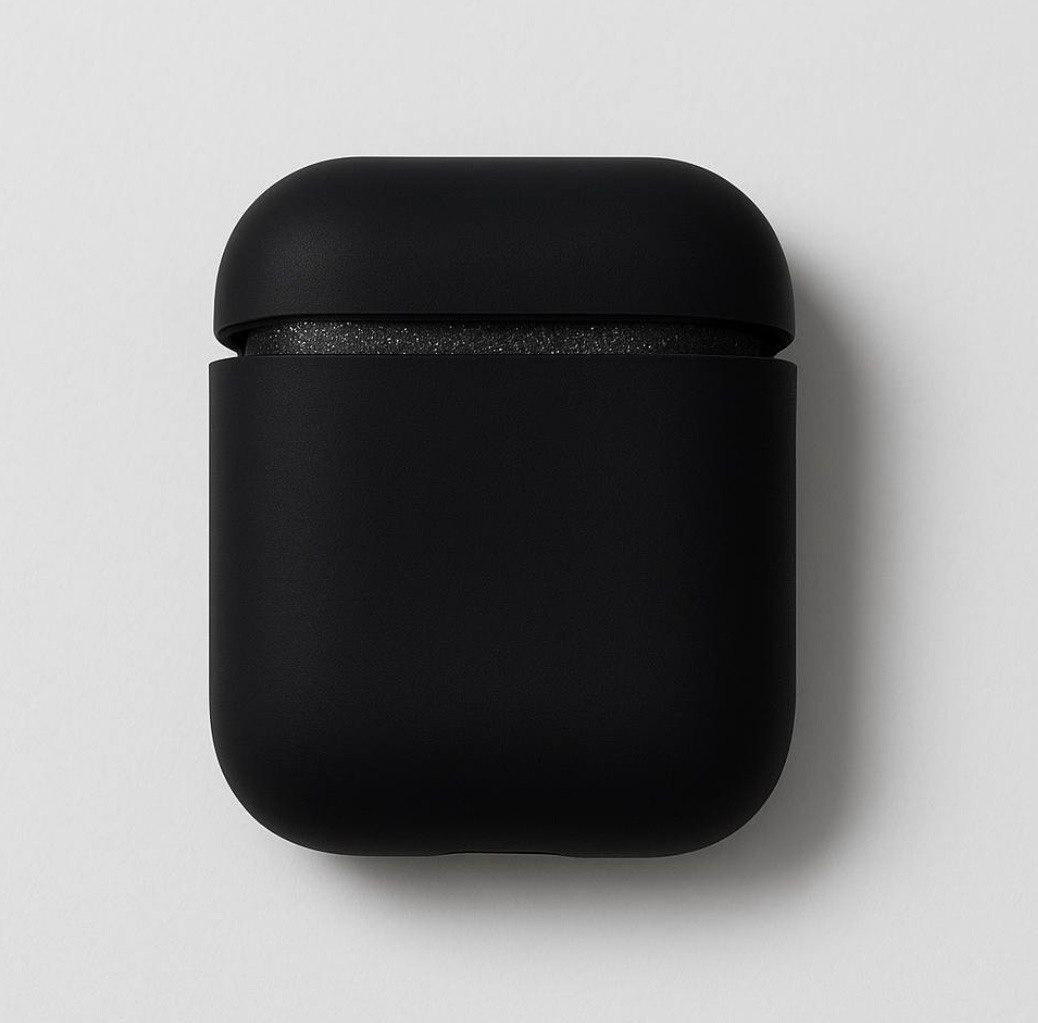Чехол Slim Silicon Case for AirPods 2 Black (м01078) - фото 1 Чехол Slim Silicon Case for AirPods 2 Black (м01078) - фото 1