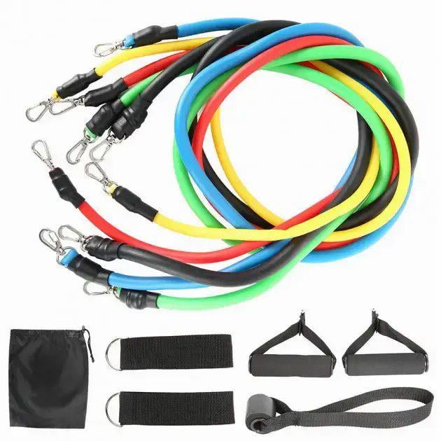 Набор трубчатых эспандеров для фитнеса/тренировок и атлетических упражнений Power Resistance Bands